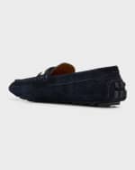 Image 3 of 6: Bally Men's Kansan Suede Driving Shoes
