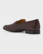 Image 3 of 6: Bally Men's Sadei Leather Slip-On Loafers