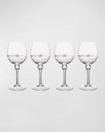 Image 1 of 4: Juliska Amalia White Wine Glasses, Set of 4