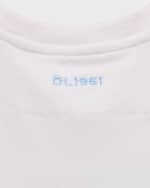 Image 3 of 3: DL1961 Girl's Long Sleeve Cropped T-Shirt, Size 2-6X