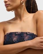 Image 5 of 5: LANA 14k Gold Knife-Edge Hollow Hoop Earrings