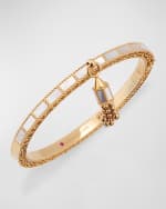 Image 4 of 5: Roberto Coin 18K Rose Gold Mother of Pearl Art Deco Mosaic Bangle, 48x58mm