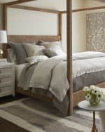 Image 2 of 3: Lili Alessandra Savannah Herringbone King Duvet Cover