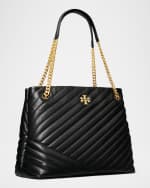 Image 5 of 6: Tory Burch Kira Chevron-Quilted Leather Tote Bag