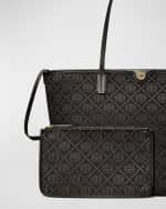 Image 3 of 6: Tory Burch T Monogram Zip Canvas Tote Bag