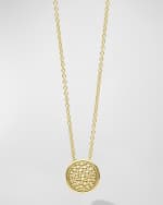 Image 4 of 5: LAGOS 18K Gold Meridian Circle Pendant Necklace