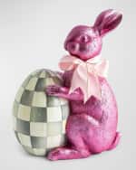 Image 1 of 2: MacKenzie-Childs Touch of Pink Foil Bunny