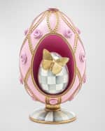 Image 1 of 2: MacKenzie-Childs Touch of Pink Nesting Egg
