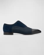 Image 1 of 5: Christian Louboutin Men's Greggo Red-Sole Oxfords