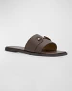 Image 5 of 6: Christian Louboutin Men's Chambelimule Leather Slides