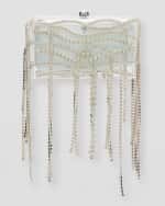 Image 1 of 6: Retrofete Georgina Fringe Crystal Clutch Bag