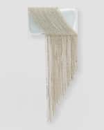 Image 1 of 6: Retrofete Darcie Fringe Crystal Clear Clutch Bag