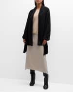 Image 2 of 6: Vince Boiled Cashmere Knit Blanket Wrap