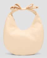 Image 1 of 6: MACH & MACH Bow Raffia Top-Handle Bag