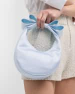 Image 2 of 5: MACH & MACH Small Embellished Bow Satin Top-Handle Bag