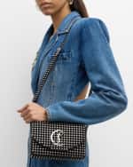 Image 3 of 6: Christian Louboutin Loubi54 Small Crossbody in Strass Suede