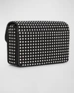 Image 4 of 6: Christian Louboutin Loubi54 Small Crossbody in Strass Suede