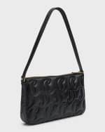 Image 4 of 6: Christian Louboutin Loubila Shoulder Bag in CL Embossed Nappa Leather