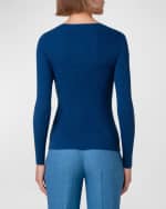 Image 3 of 5: Akris Seamless Ribbed Knit Pullover
