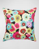Image 1 of 2: MacKenzie-Childs Always Flowers Outdoor Pillow