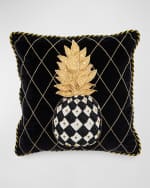 Image 1 of 3: MacKenzie-Childs Pineapple Pillow