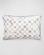 Image 1 of 2: MacKenzie-Childs Sterling Check Lumbar Pillow