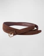 Image 4 of 5: Toteme Suede & Leather Wrap Belt