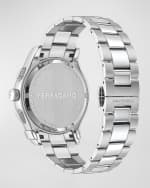 Image 2 of 4: Ferragamo Men's 42mm Ferragamo 1927 Chrono Watch with Bracelet Strap, Green