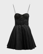 Image 2 of 6: Alice + Olivia Adara Spaghetti-Strap Bustier Mini Dress