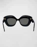 Image 5 of 5: Loewe Anagram Acetate Butterfly Sunglasses