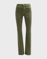Image 1 of 6: Veronica Beard Cameron Bootcut Raw Hem Jeans