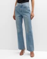 Image 2 of 6: Veronica Beard Crosbie Wide-Leg Jeans