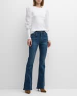 Image 5 of 6: Veronica Beard Beverly High-Rise Skinny Flare Jeans