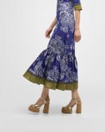 Image 2 of 6: Christian Louboutin Super Calakala Metallic Red Sole Platform Espadrilles