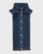 Image 1 of 5: Veronica Beard Barta Denim Dickey