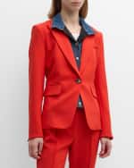 Image 2 of 7: Veronica Beard Cut-Away Dickey Jacket