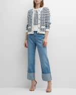 Image 5 of 7: Veronica Beard Lavigne Check Knit Jacket