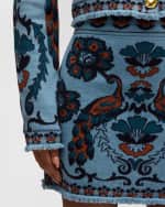 Image 5 of 6: Cara Cara Lindy Jacquard Knit Wool-Blend Mini Skirt