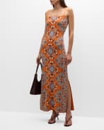 Image 5 of 6: Cara Cara Lena Printed Maxi Column Dress