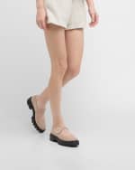 Image 2 of 6: Stuart Weitzman Nolita Suede Pearly Mary Jane Loafers