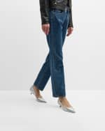 Image 2 of 6: Stuart Weitzman Eva Metallic Kitten-Heel Pumps