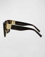 Image 4 of 5: Givenchy 4G Acetate Butterfly Sunglasses