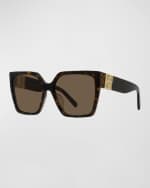 Image 1 of 5: Givenchy 4G Acetate Butterfly Sunglasses