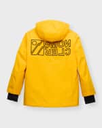 Image 2 of 6: Moncler Grenoble Boy's Moriond Logo-Print Ski Jacket, Size 8-14