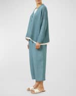 Image 4 of 4: Eskandar V-Neck Cardigan (Mid Length)