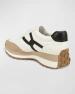 Image 2 of 4: Veronica Beard Valentina Mixed Leather Retro Sneakers