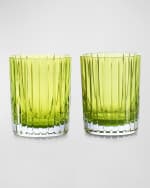 Image 1 of 2: Baccarat Harmonie Colored Double Old-Fashioned Tumblers, Set of 2