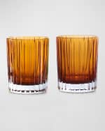 Image 1 of 2: Baccarat Harmonie Colored Double Old-Fashioned Tumblers, Set of 2