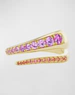 Image 2 of 2: Emily P. Wheeler Wrap Ring in 18K Yellow Gold and Pink Sapphires