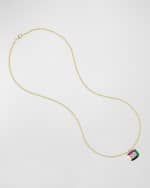 Image 3 of 3: Emily P. Wheeler Mini Patchwork Necklace in 18K Yellow Gold and Kuzite